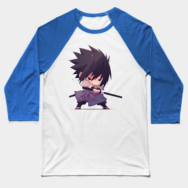 sasuke Baseball T-Shirt by Stephanie Francoeur Art